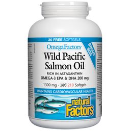 Natural Factors Wild Pacific Salmon Oil - 1,000 mg