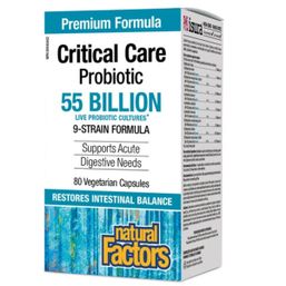 Natural Factors Critical Care Probiotic 55 Billion Live Probiotic Cultures