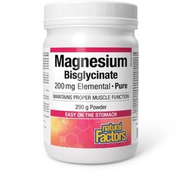 Natural Factors Magnesium Bisglycinate Pure 200 mg