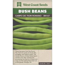 West Coast Seeds Seeds - Bush Beans, Campo de' Fiori Romano