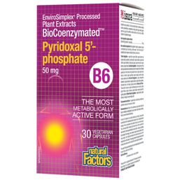 Natural Factors BioCoenzymated Pyridoxal 5 Phosphate