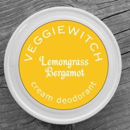 Veggiewitch Cream Deodorant - Lemongrass Bergamot