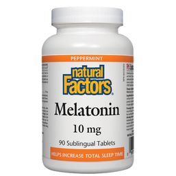Natural Factors Melatonin - Peppermint 10 mg