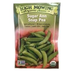 High Mowing Organic Seeds Sugar Ann Snap Pea