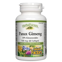 Natural Factors HerbalFactors Panax Ginseng - 100 mg