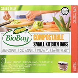 BioBag Compostable Small Kitchen Bags - 10 L