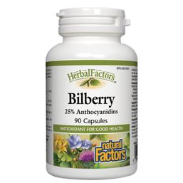 Natural Factors HerbalFactors Bilberry - 40 mg