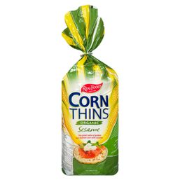 Real Foods Corn Thins - Sesame