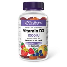Preferred Nutrition Vitamin D3 1000 IU Gummies