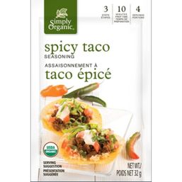 Simply Organic Seasoning Mix - Spicy Taco