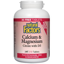 Natural Factors Calcium & Magnesium Citrate with D3