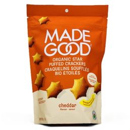 Made Good Star Puffed Crackers - Cheddar Flavour Org