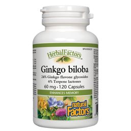 Natural Factors HerbalFactors Ginkgo Biloba - 60 mg