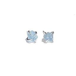 Royce and Oak Aquamarine Earrings Silver