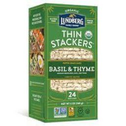 Lundberg Basil Thyme Thin Stackers Org