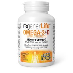 Natural Factors RegenerLife Omega 3+D Ultra Strength