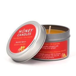 Honey Candles Essentials Tin - Mulled Spice 3oz