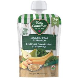 Baby Gourmet Organic Baby Food - Gingery Pear, Spinach & Whole Grains 8+ months