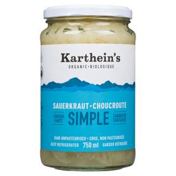 Karthein's Organic Raw Unpasteurized Sauerkraut - Simple