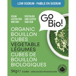 GoBIO Organic Low Sodium Vegetable Cubes
