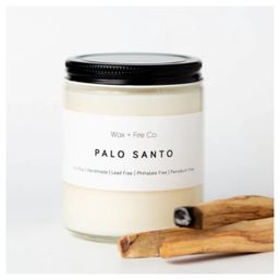 Wax + Fire Palo Santo Soy Candle