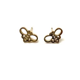 Royce and Oak Bee Earrings Gold