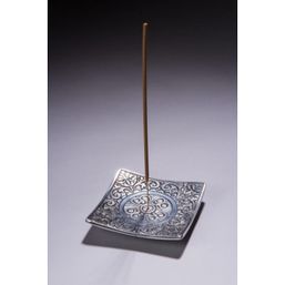 Maroma Recycled Aluminum - Square with Mandala - Incense Holder