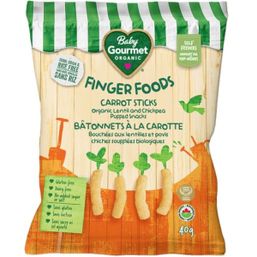 Baby Gourmet Organic Lentil & Chickpea Puffs - Carrot Sticks