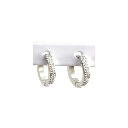 Royce and Oak Stone Huggie Earrings Silver
