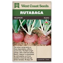 West Coast Seeds Seeds - Rutabaga, Helenor, Certified Organic