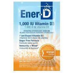Ener-Life Vitamin D3 1000 IU - Orange