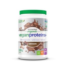 Genuine Health Fermented Organic Vegan Proteins+ - Chocolate