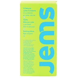 Jems Natural Latex Condoms 12 pack