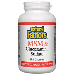 Natural Factors MSM & Glucosamine Sulfate