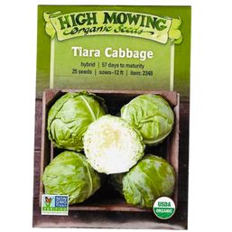 High Mowing Organic Seeds Tiara Cabbage - 25 seeds