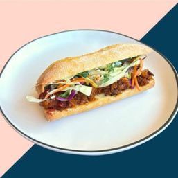 BetterDay Food Co. BBQ Pulled P'ork Ciabatta Sandwich (Vegan)
