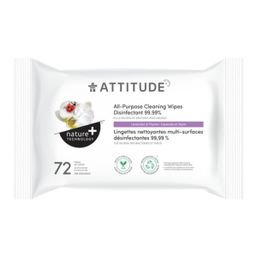 Attitude All-Purpose Disinfectant Wipes 99.99%