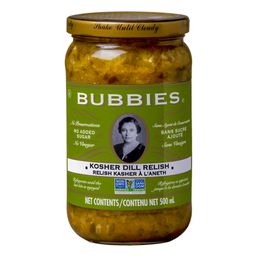 Bubbies Kosher Dill Relish