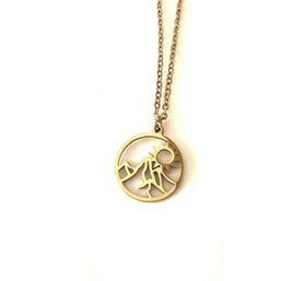 Royce and Oak Sun Mountain Necklace Silver
