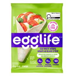 Egglife Roasted Garlic & Herb Egg White Wraps