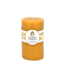 Honey Candles Round Pillar - 5x3