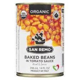 San Remo Canned Baked Beans Organic