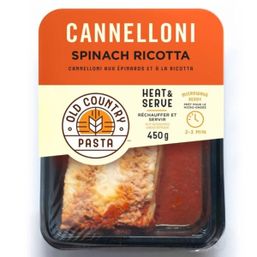 Old Country Pasta Spinach Ricotta Cannelloni