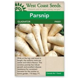 West Coast Seeds Seeds - Parsnip, Gladiator