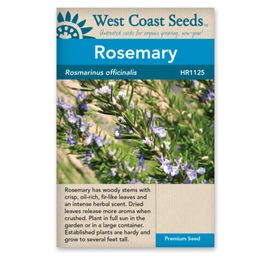 West Coast Seeds Seeds - Rosemary