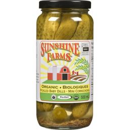 Sunshine Farms Organic Pickled Baby Dills
