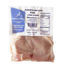 Platinum Alberta Pork Loin Chops Boneless - Fresh