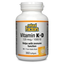 Natural Factors Vitamin - K and D