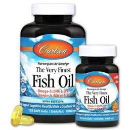 Carlson The Very Finest Fish Oil - Orange 1,000 mg EPA+DHA