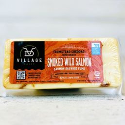 The Village Cheese Company Cheese - Smoked Wild Salmon Cheddar